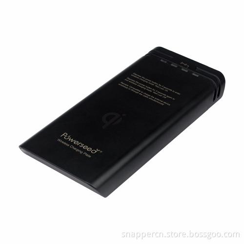 New arrival universal 10000mah Qi wireless charging power bank wireless charger,wireless power bank 2017
